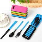 Load image into Gallery viewer, Portable Cutlery Set (Chopsticks Fork Spoon)
