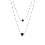 Load image into Gallery viewer, Lava Stone Pendant Essential Oil Diffuser Multilayer Necklace
