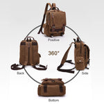 Load image into Gallery viewer, Double Buckle Pocket Zippers Backpack
