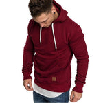 Load image into Gallery viewer, Loose Plain Lace Up Pullover Men&#39;s Hoodie with Pocket
