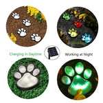 Load image into Gallery viewer, Solar-Powered Paw Print Lights Garden Lantern
