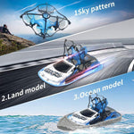 Load image into Gallery viewer, Four Axis Sea, Land And Air 3-In-1 Remote Control Ship
