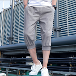 Load image into Gallery viewer, Loose Fit Cropped Pants for Men

