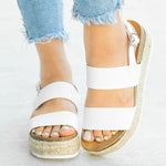 Load image into Gallery viewer, Platform Buckle Sandals
