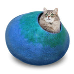 Load image into Gallery viewer, Handcrafted Cat Cave Bed
