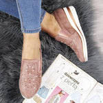 Load image into Gallery viewer, Women Shining Casual Slip-on Sneaker Shoes
