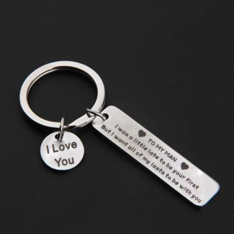 “To my man I love you” Keychain