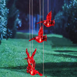 Load image into Gallery viewer, Red Bird Wind Chime Light
