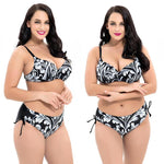 Load image into Gallery viewer, High Waist Printed Bikini Set (Large Size)
