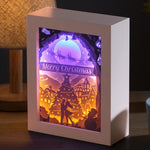 Load image into Gallery viewer, 3D Light and Shadow Night Lamp Paper Carving Art
