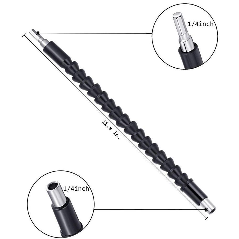 DOMOM Flexible Drill Bit Extension with Screw Drill Bit Holder