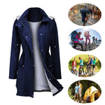 Load image into Gallery viewer, Women Hooded Drawstring Coat
