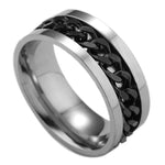 Load image into Gallery viewer, Titanium Steel Rotatable Chain Ring
