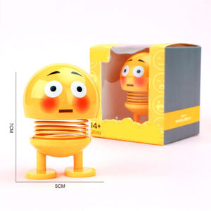 Car Shaking Head Emoji Doll Toys