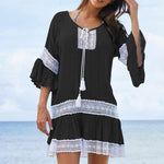 Load image into Gallery viewer, Lace Panel Tunic Dress
