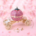 Load image into Gallery viewer, Pumpkin Carriage Rhinestones Jewelry Box
