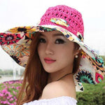 Load image into Gallery viewer, Fashion Hollow Printed Sun Hat
