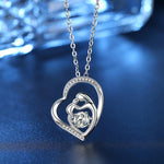 Load image into Gallery viewer, Zircon Heart Necklace
