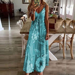 Load image into Gallery viewer, Women Long Section Flower Camisole Dress
