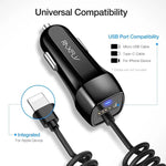 Load image into Gallery viewer, RAXFLY USB Car Charger for Cellphone
