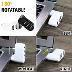 Load image into Gallery viewer, Mini Rotatable 3-Port USB Hub
