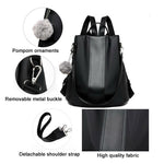 Load image into Gallery viewer, Waterproof Nylon Anti-theft Backpack
