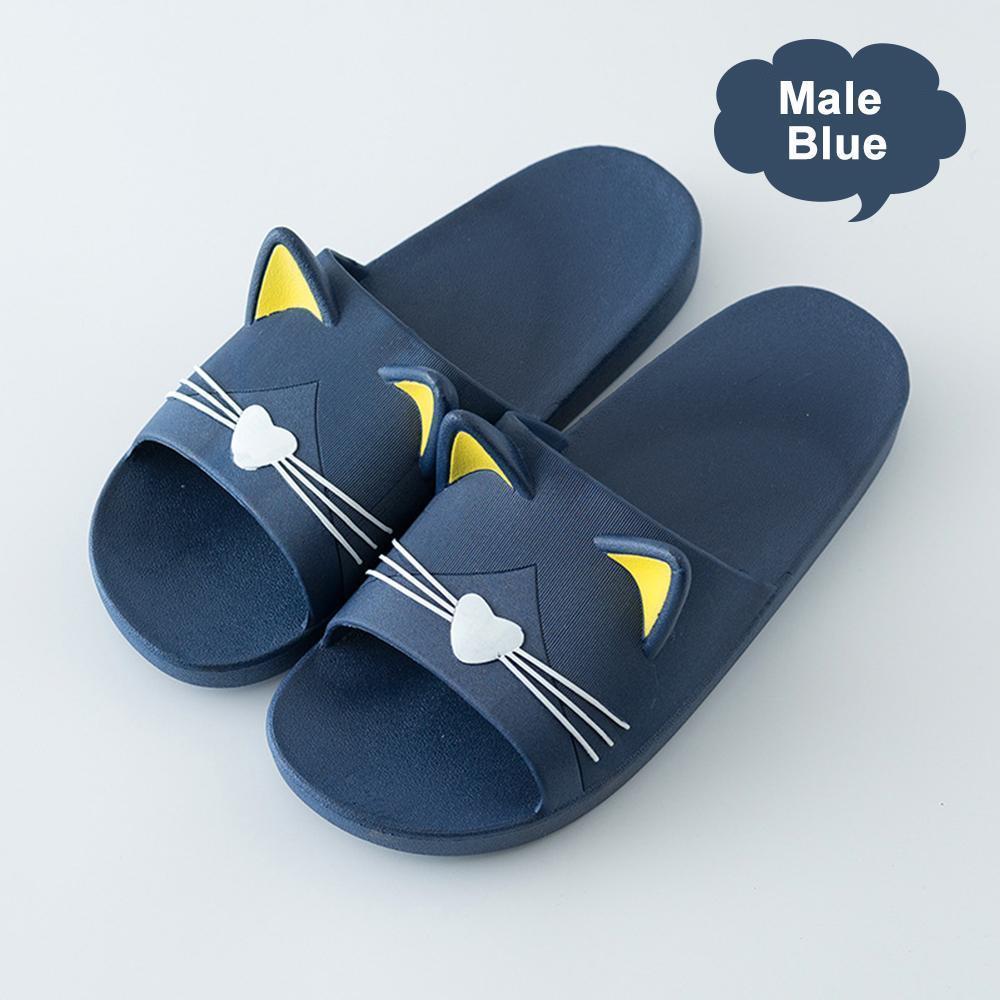 cute cat ear and whisker slippers