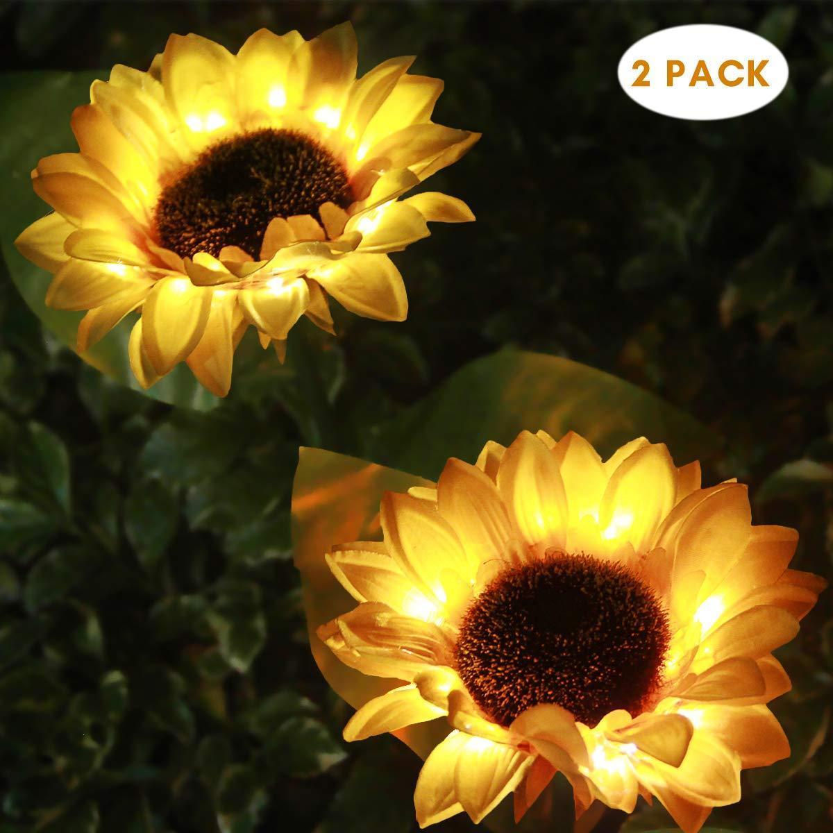 Solar Sunflower Light, 2 pcs