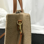 Load image into Gallery viewer, Women Straw New Color Matching Weaving Big Handbag
