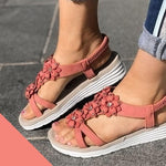 Load image into Gallery viewer, Women&#39;s Summer Flower Wedge Sandals
