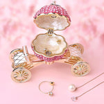 Load image into Gallery viewer, Pumpkin Carriage Rhinestones Jewelry Box
