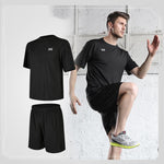 Load image into Gallery viewer, Men tight-fitting short-sleeved sportswear
