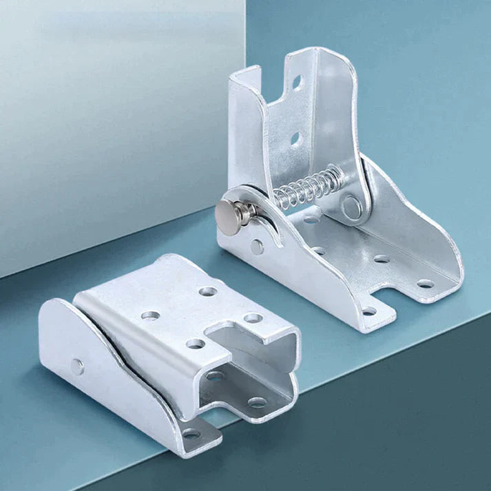 90 degree self-locking folding hinge