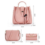 Load image into Gallery viewer, Ladies Fashion Purses and Handbags 3 PCS Sets
