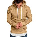 Load image into Gallery viewer, Loose Plain Lace Up Pullover Men&#39;s Hoodie with Pocket
