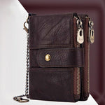 Load image into Gallery viewer, Anti-magnetic Tassel Leather Card Case Coin Purse
