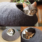 Load image into Gallery viewer, Handcrafted Cat Cave Bed
