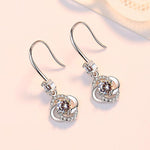 Load image into Gallery viewer, Crystal Four Leaf Clover Earrings
