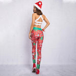 Load image into Gallery viewer, Christmas striped print pants
