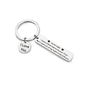 “To my man I love you” Keychain