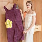 Load image into Gallery viewer, Women Quick Dry Wearable Microfiber plush Bathrobes
