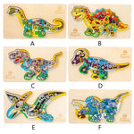 Load image into Gallery viewer, Dinosaur 3D Wooden Jigsaw
