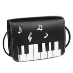 Load image into Gallery viewer, Piano Keys Music Note Shoulder Bag
