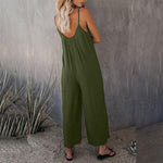 Load image into Gallery viewer, Loose Sleeveless Strap Stretchy Jumpsuit
