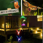 Load image into Gallery viewer, Color-Changing Solar LED Waterproof Hummingbird Wind Chimes
