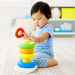 Load image into Gallery viewer, Rock-a-Stack toys rainbow tower Stacked blocks
