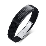 Load image into Gallery viewer, Silicone Bracelet with Stainless Steel Plate
