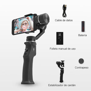 Handheld gimbal stabilizer smart spotlight tracking