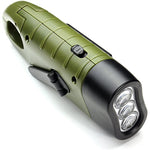 Load image into Gallery viewer, Hand Crank Solar Powered Flashlight
