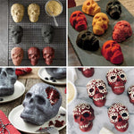 Load image into Gallery viewer, 3D Skull Cake Mold
